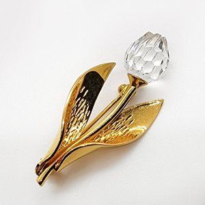 Vintage Swarovski Crystal Tulip Brooch
